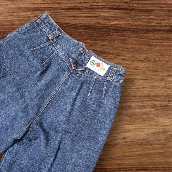 Dont Stop Vintage 80s Blue Denim Jeans Plus SIZE - Picture 4 of 6